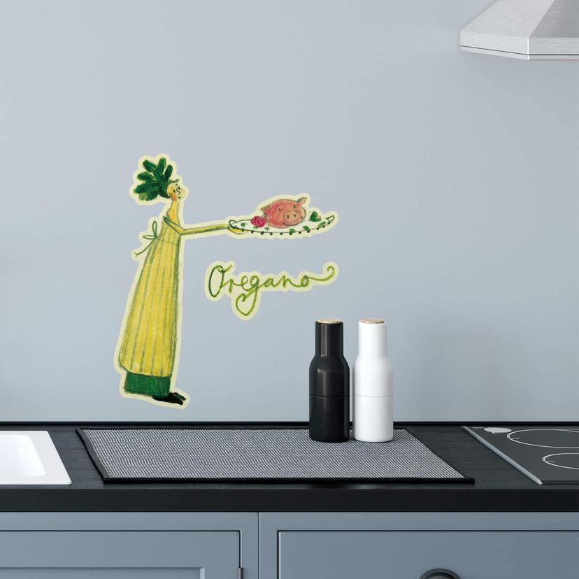 Wandtattoo Leffler - Kräuterfrau Oregano