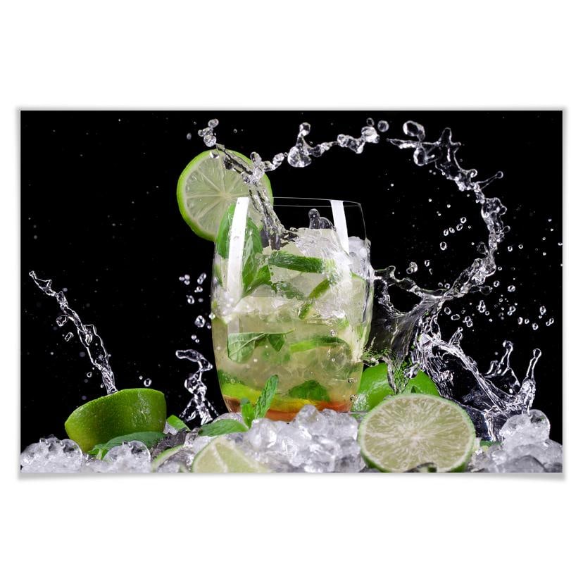 Poster - Splashing Mojito