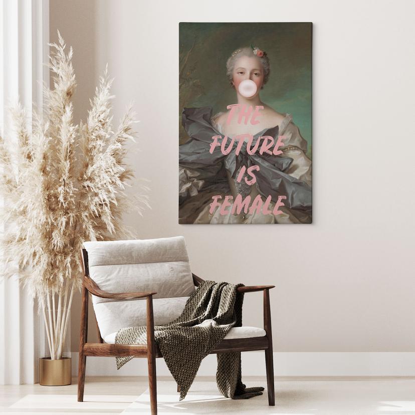 Lienzo El futuro es femenino - Grace Digital Art
