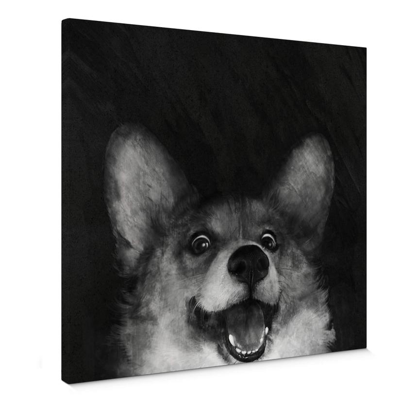 Lienzo Graves - Salchicha Fox Corgi