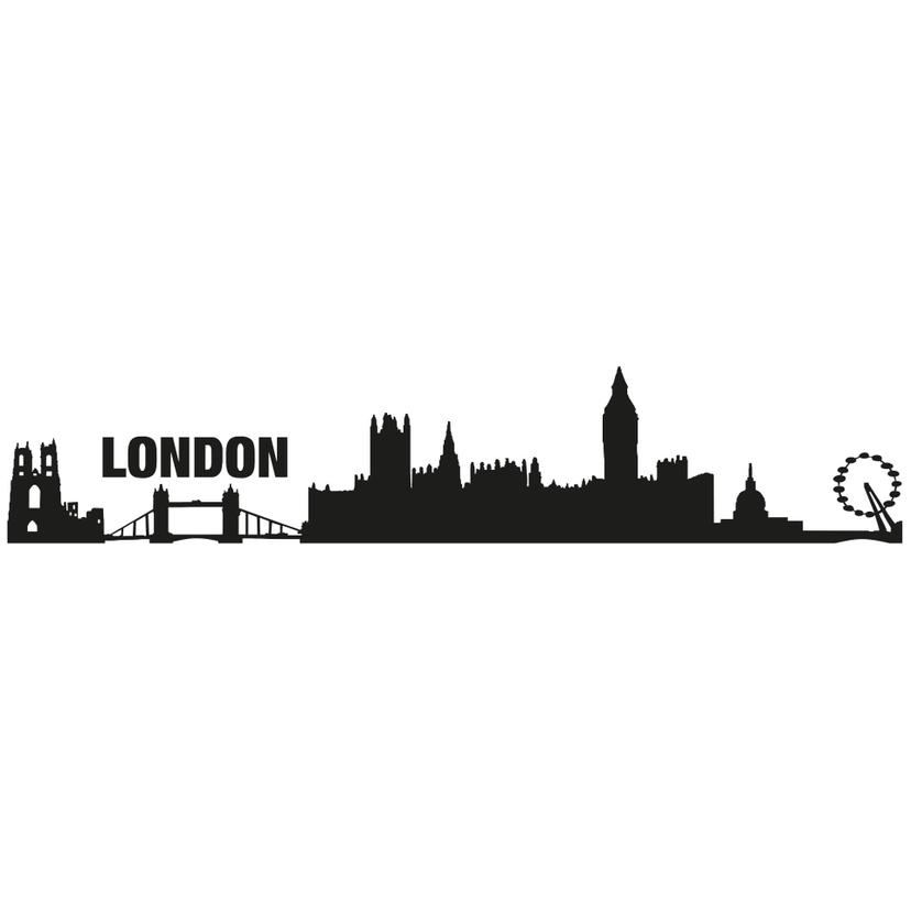 Muursticker Skyline van Londen