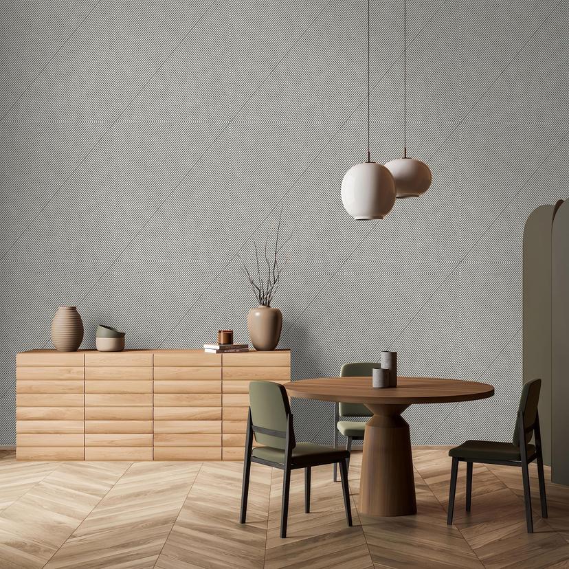 Vliestapete Streifen Klassisch in Beige