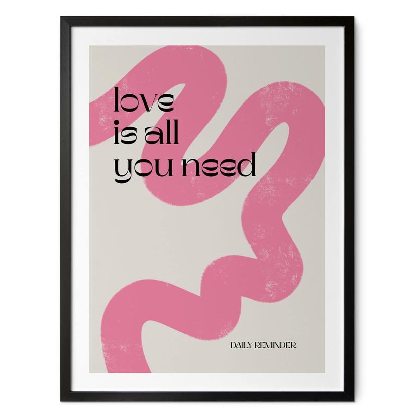 Plakaten Love is all you need - Volfova