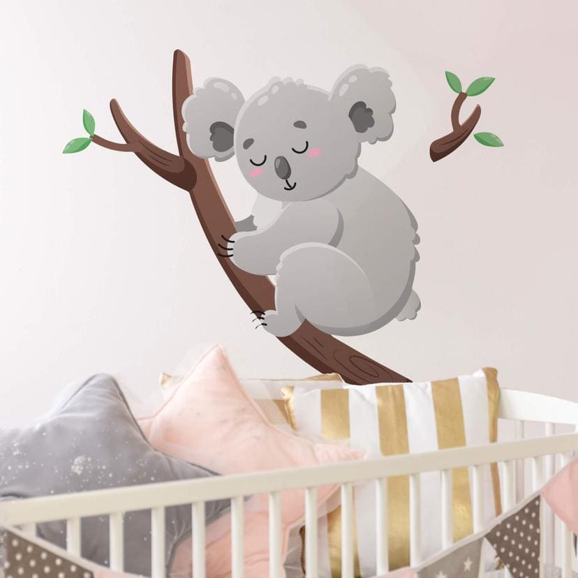 Muursticker Slapende Koala