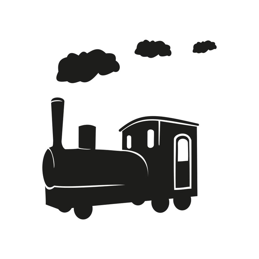 Adesivo murale - Locomotiva