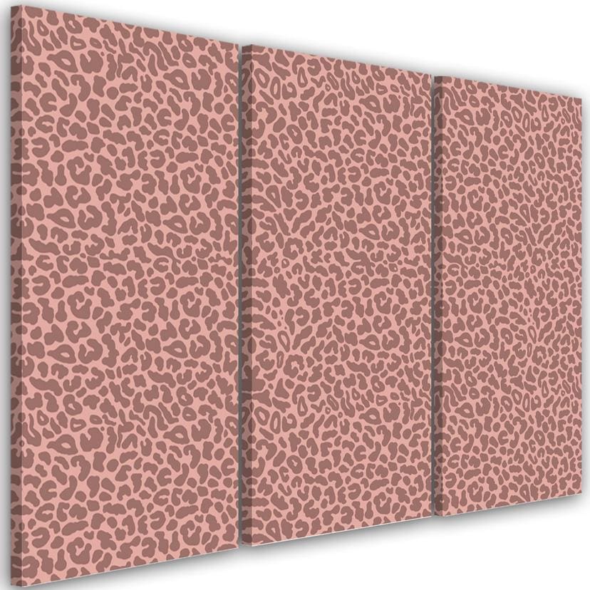 3 stykke lærredsprint, Leopard Leopard Pels Patches Mønster