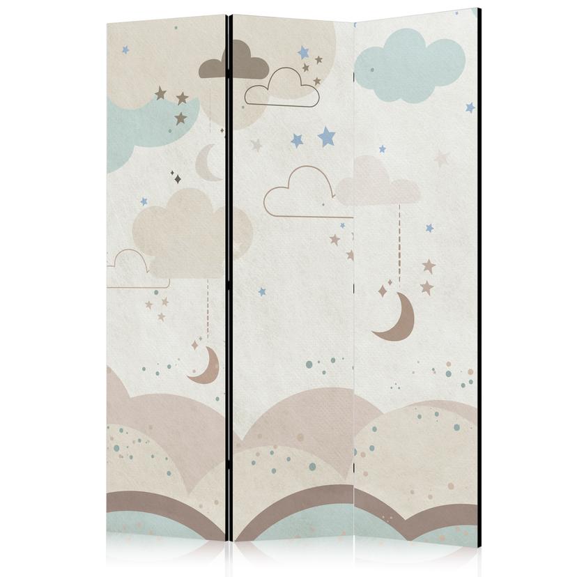 Paravent, Raumteiler freistehend, Trennwand - Cloudy Night Sky