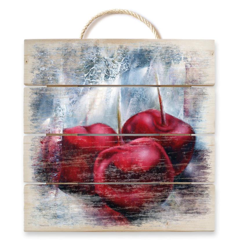 Schmucker Trätavla - Körsbär - 40x41,5 cm