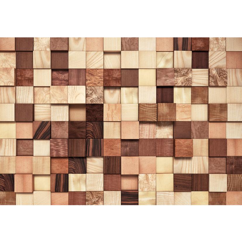 Fotomurale - Geometrie in legno