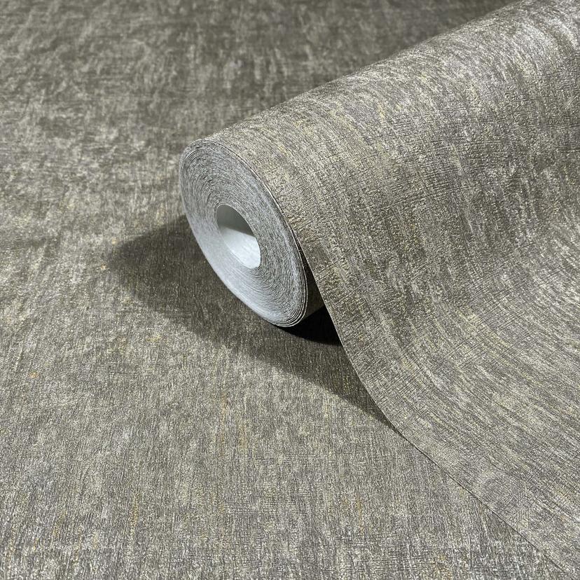 Non-woven tapeter i grått, brunt betongutseende slätt modernt