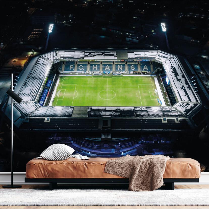 Fototapet FC Hansa Rostock Stadion Luftfoto