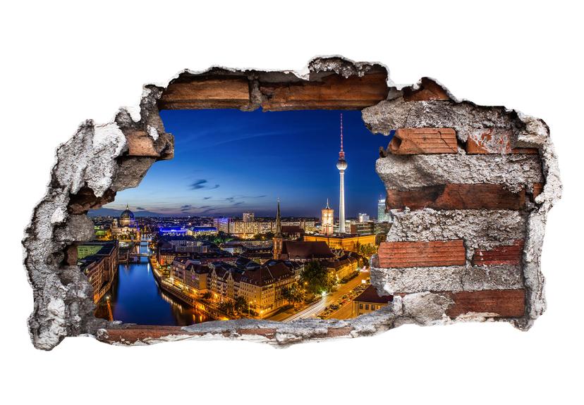 Adesivo 3D – Berlino panorama