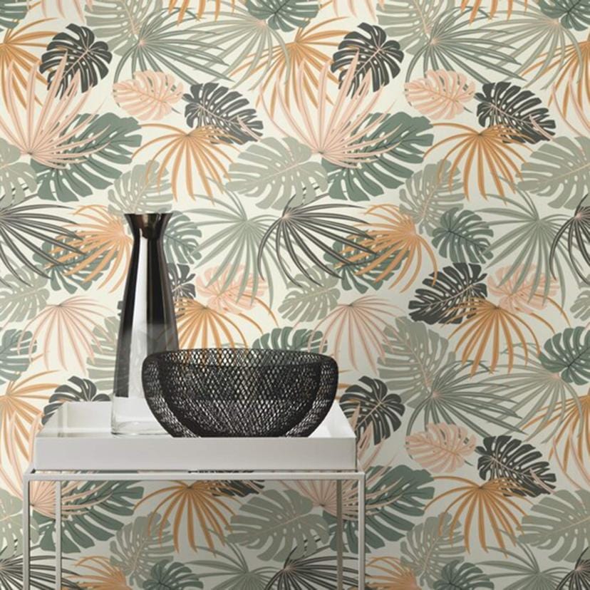 Rasch papier peint intissé, papier peint à motifs Salsa vert sauge (clair)