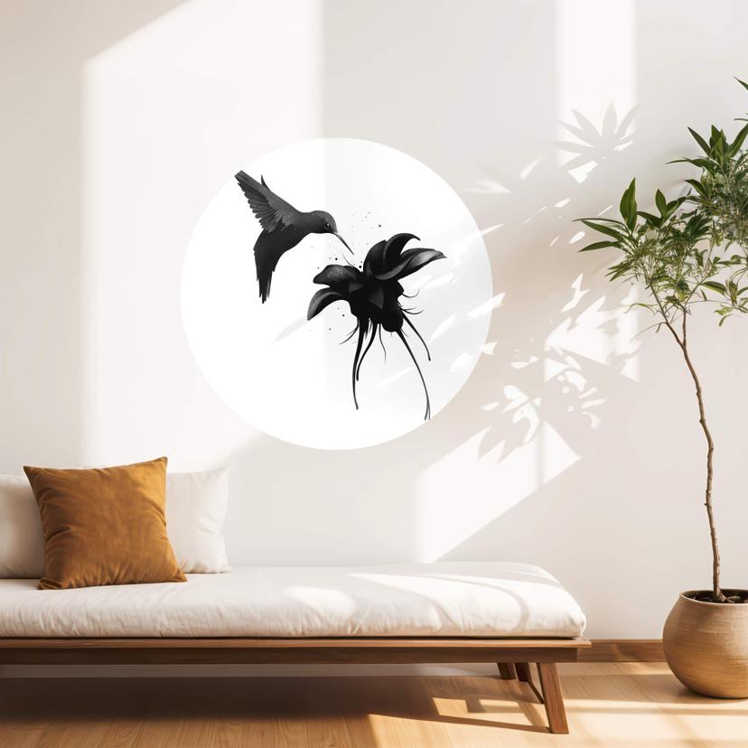 Wallsticker Irland - Chorum - Kolibri - rund
