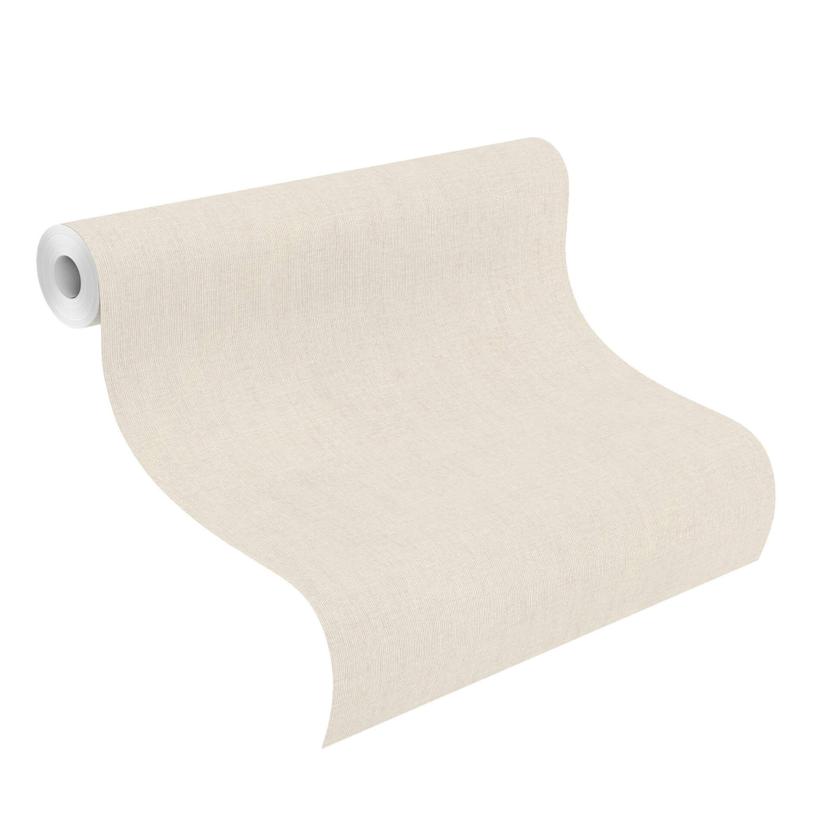 Rasch Papier peint intissé uni Florentine III Lin clair