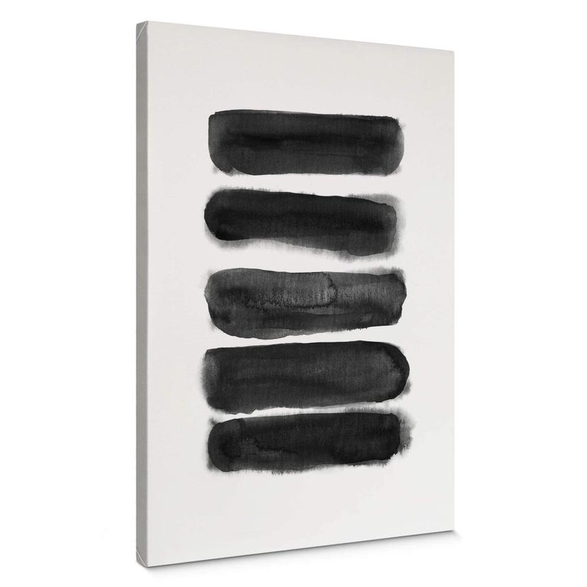 Lienzo Nouveauprints - Rayas negras