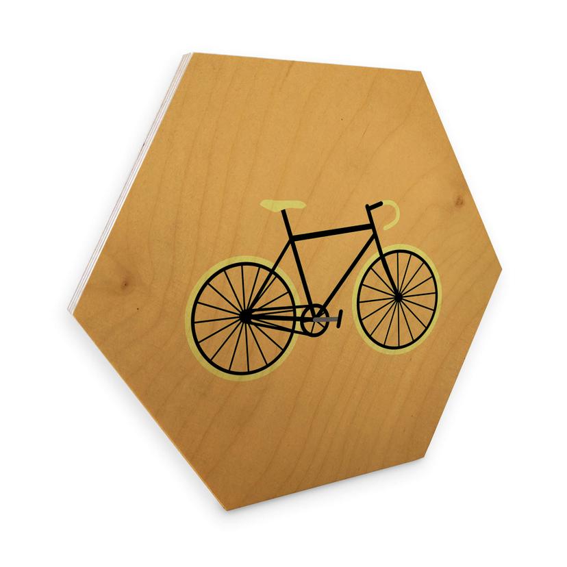 Hexagone - Bois placage de bouleau Kubistika - Bicyclette