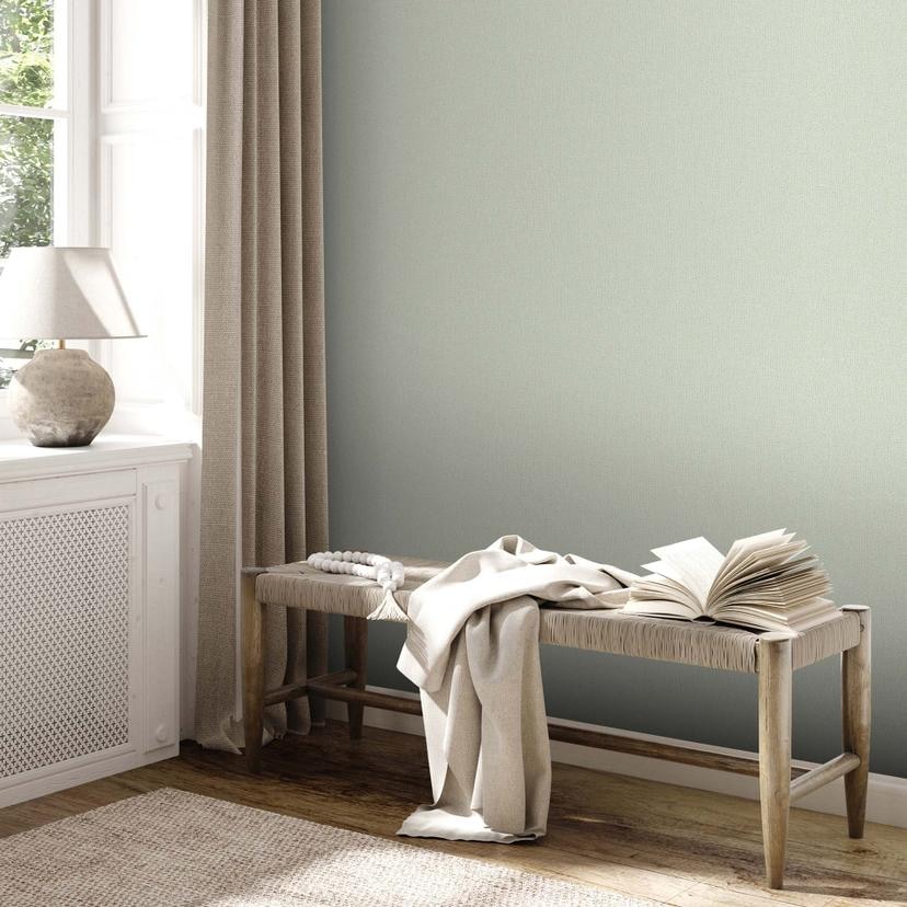 Papel pintado sólido verde - unicolor - papel pintado no tejido A.S. Création