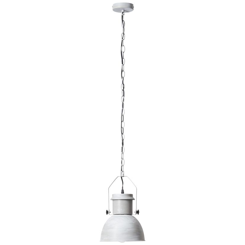 Pendelleuchte Milo, grau, 123,8 x 23 cm, Metall Pendellampe, dimmbar
