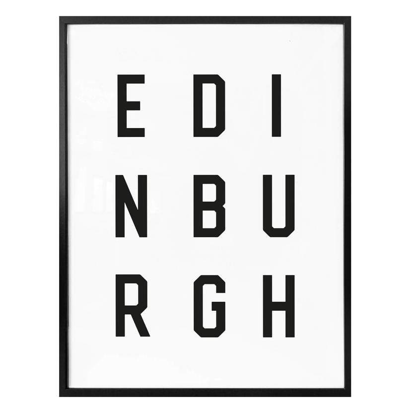 Póster - Tipografía Edimburgo