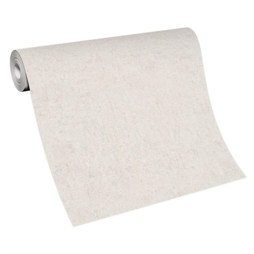 Papel pintado no tejido aspecto hormigón colores lisos en beige