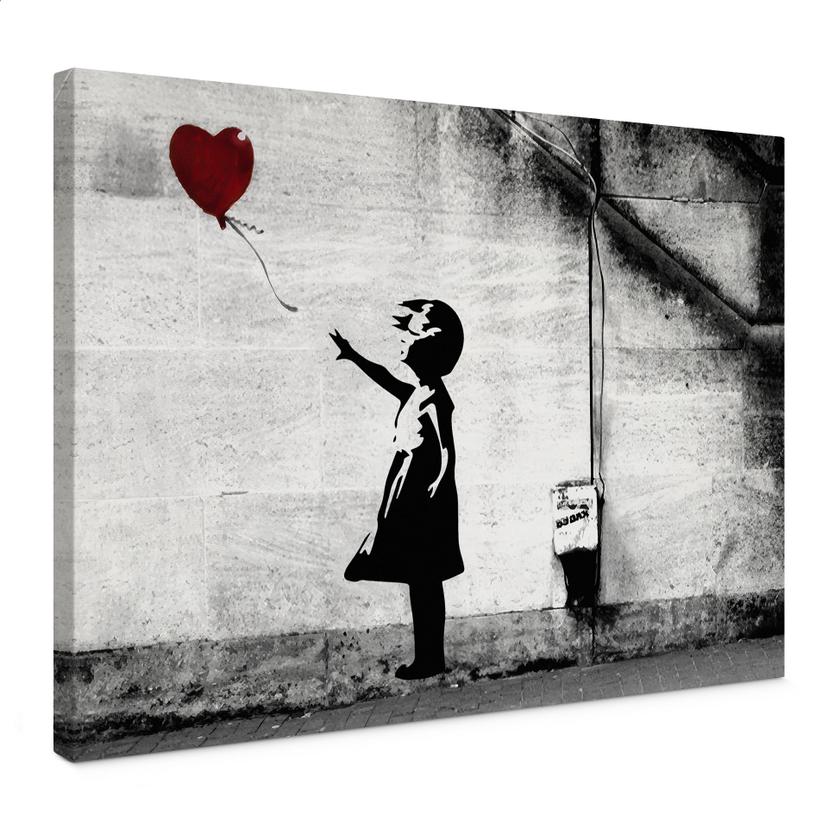 Canvasbillede Banksy - Pige med ballon