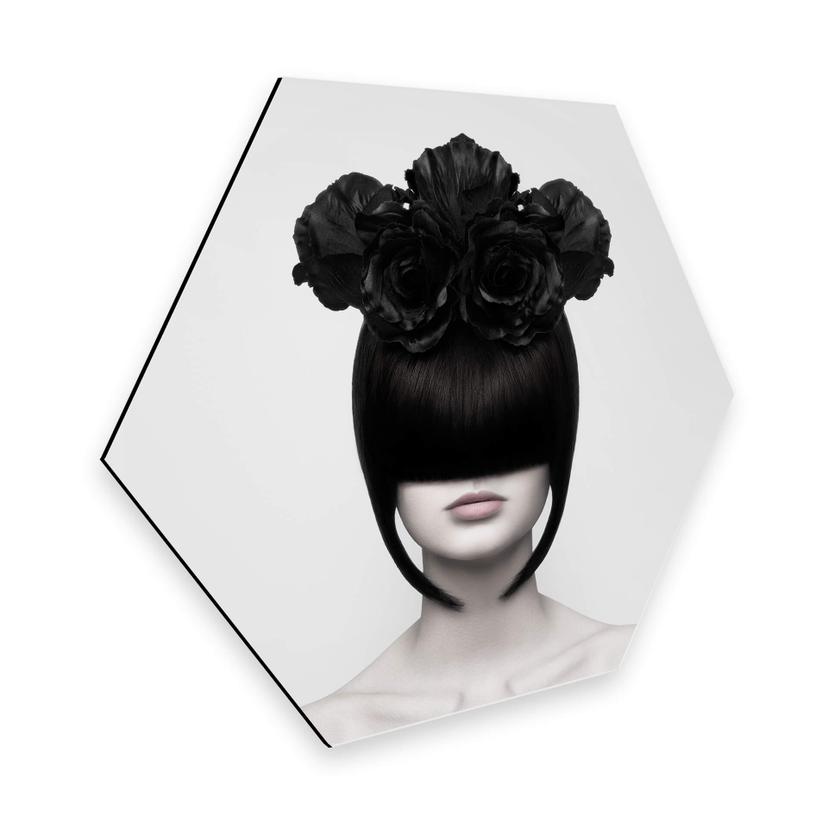 Hexagon - Alu-dibond - Nemcekova - Black Widow