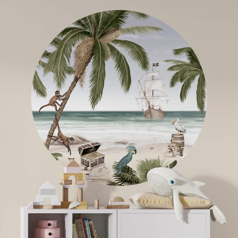 Kikki Belle Wallsticker - Pirate bay - Rund