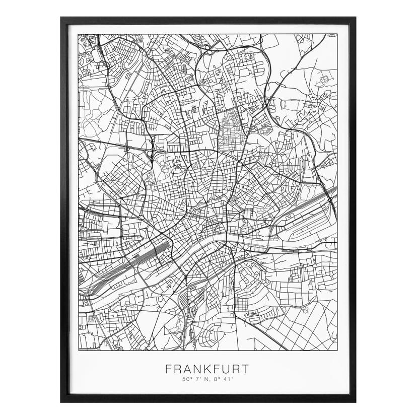 Poster Plan de Francfort