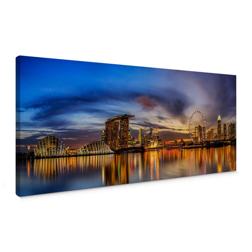 Canvasbillede - Xie - Lights in Singapore