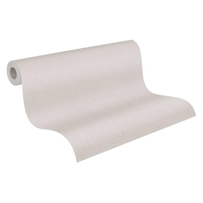 Unit tapet i linnelook creme - tidlös & elegant strukturtapet