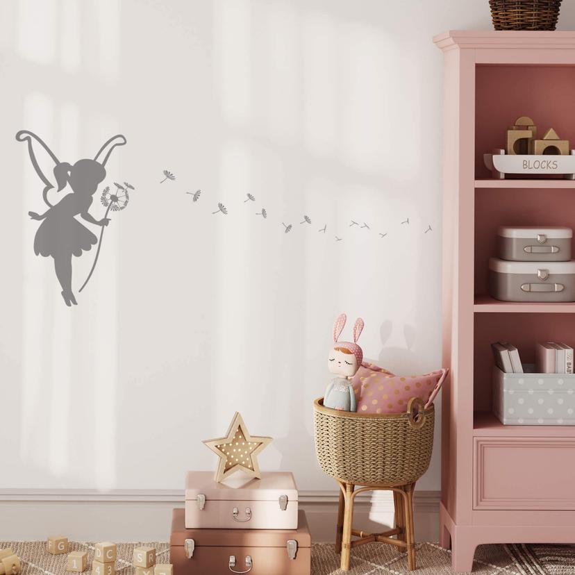 Fe med ønskeblomst wallsticker