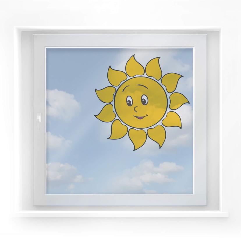 Sticker pour fenêtre : Soleil