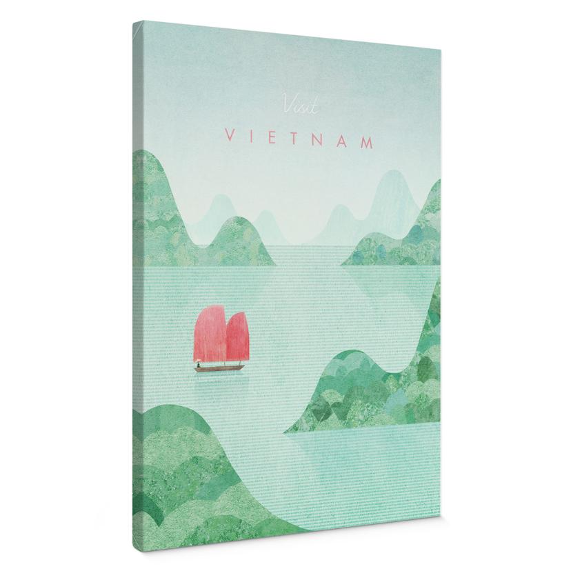Lienzo Bahía de Halong durante un viaje por Vietnam - Rivers