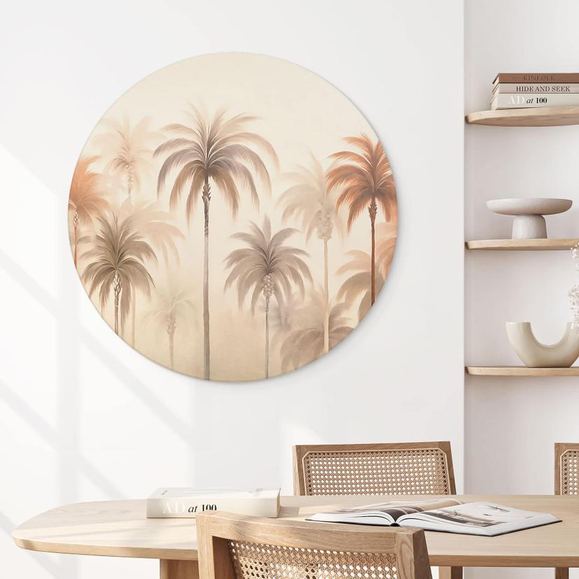 Decorazione murale in Dibond Paesaggio tropicale con palme - Haase