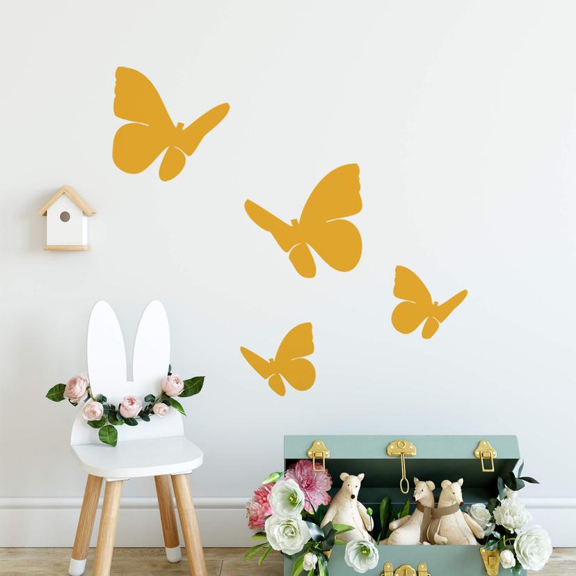 Sticker mural - Set de papillons 2 (4 pièces)