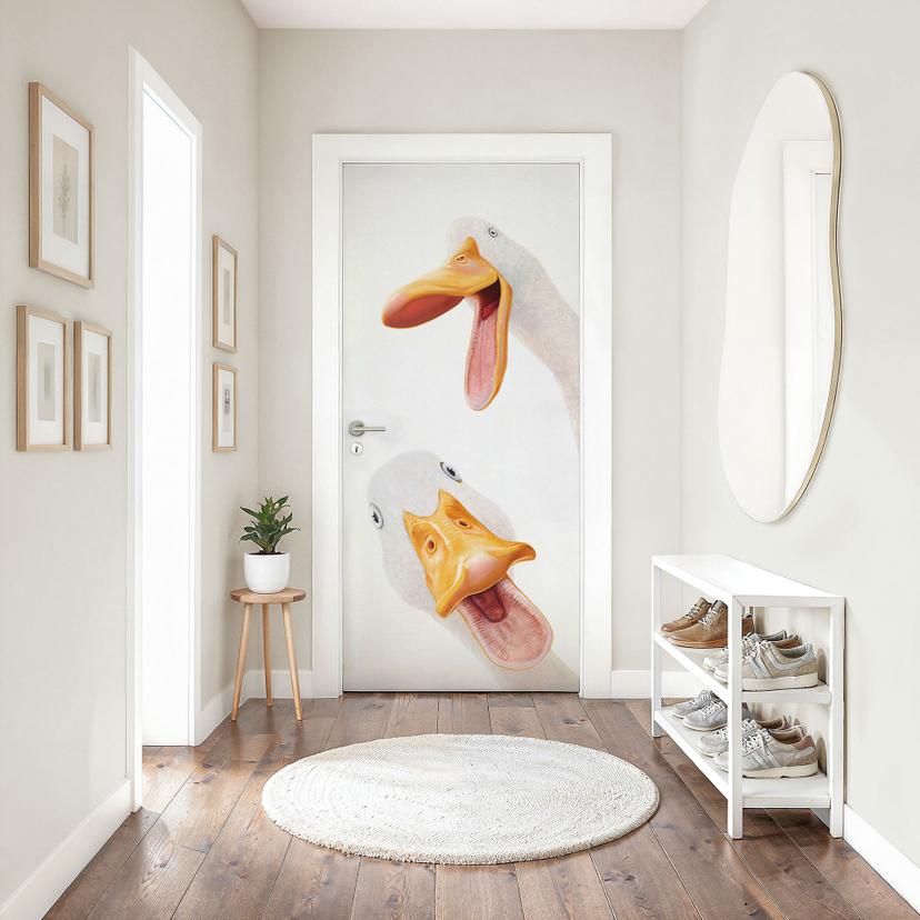 Vinilo para puerta Gansos Graznadores - Korenkova