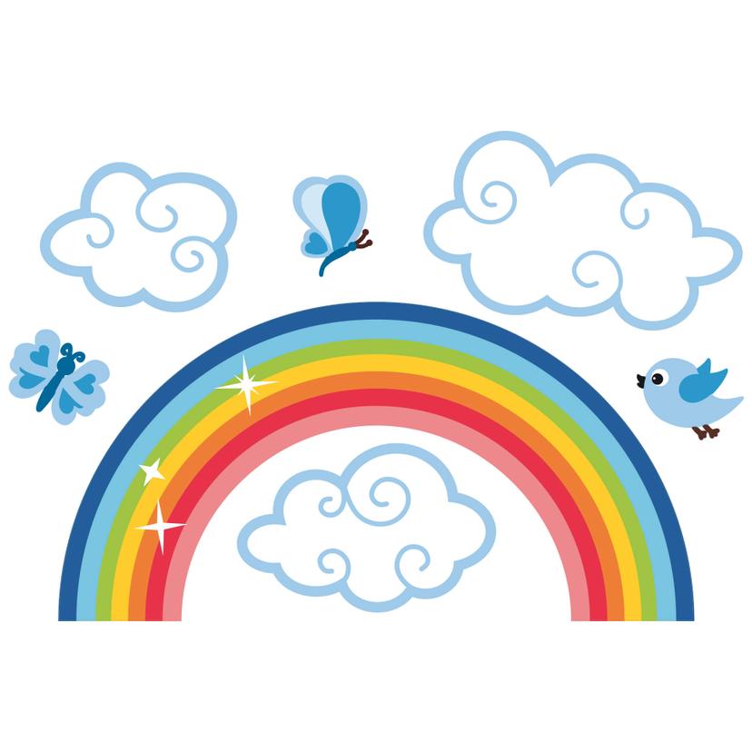 Adesivo murale - Arcobaleno per maschietti