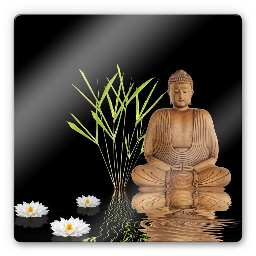 Glasbillede - Zen Buddha