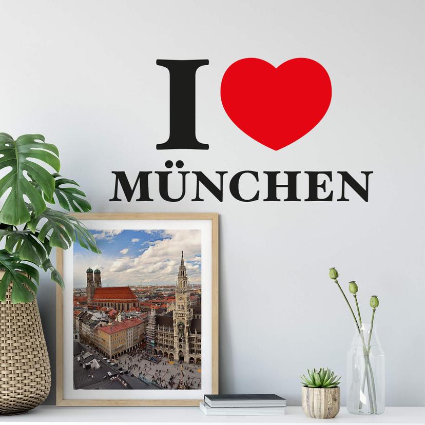 Wallsticker - I love München