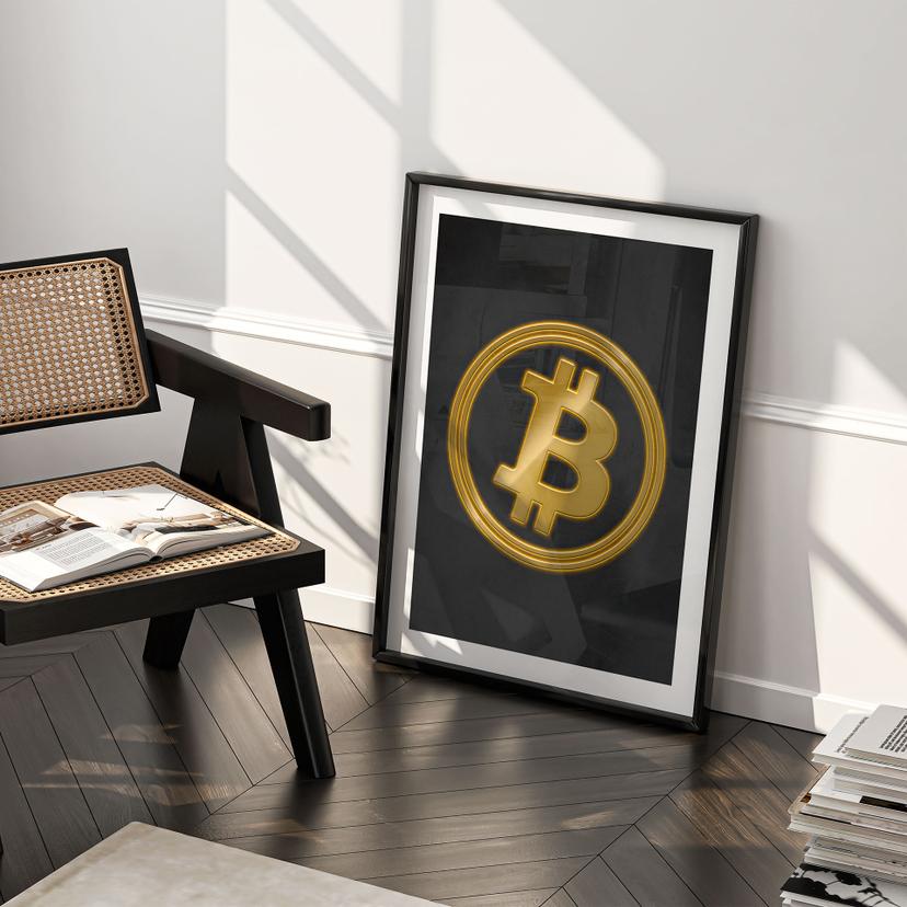 Poster Logo Bitcoin