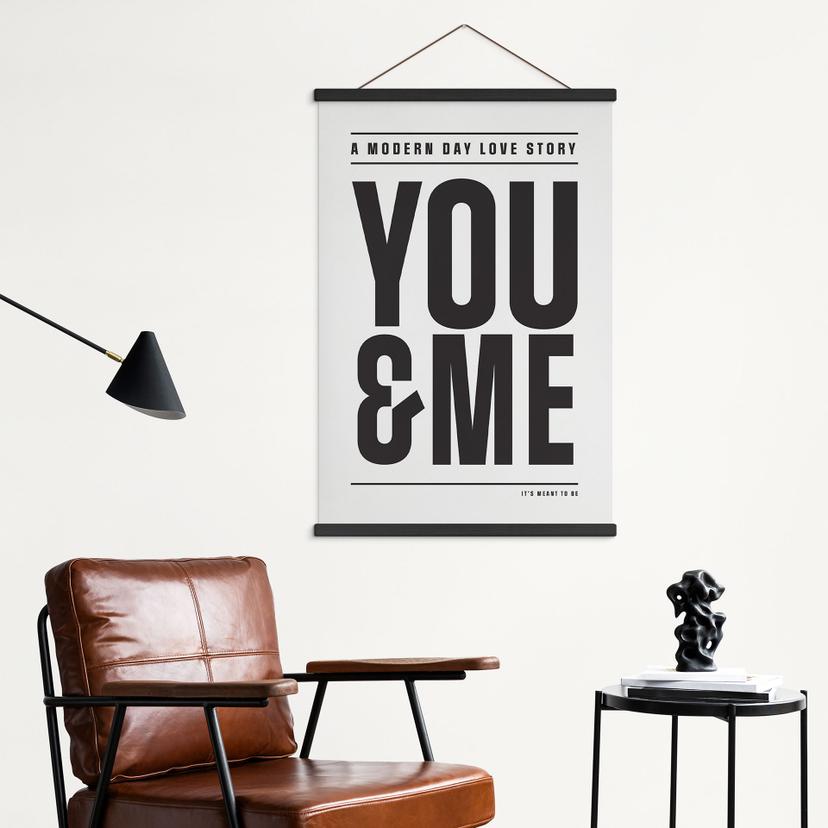 Textil poster Du och jag - Kerr-Dineen