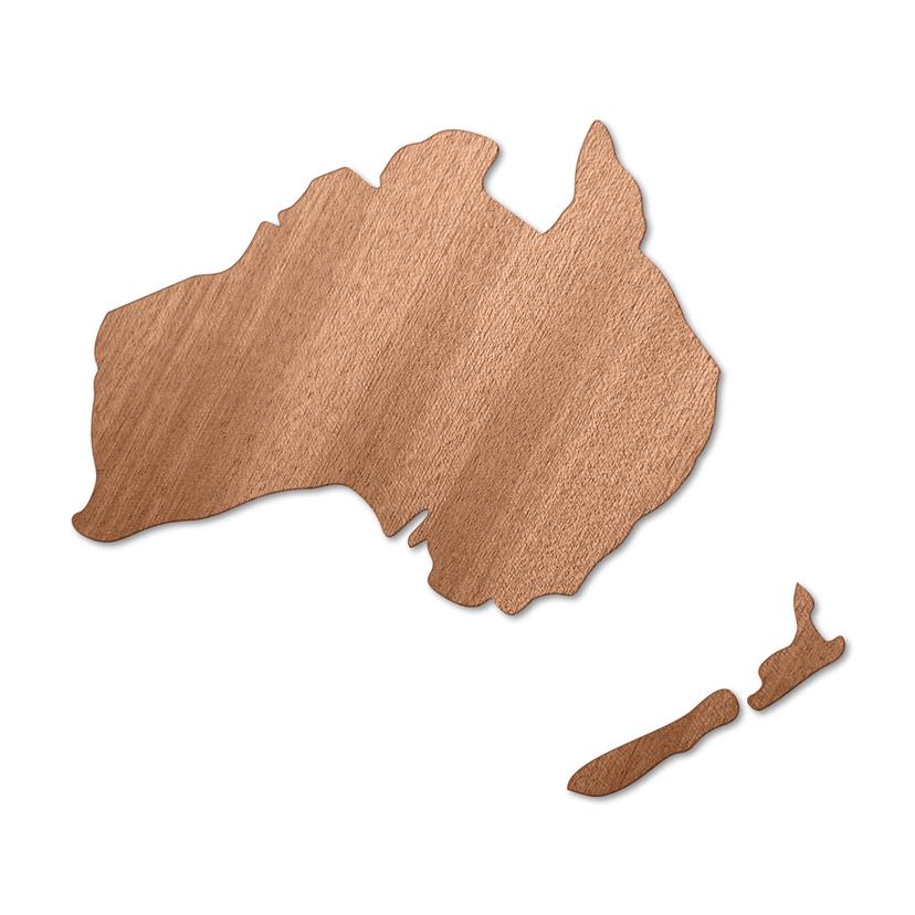 Decoro in legno - Australia - Nuova Zelanda