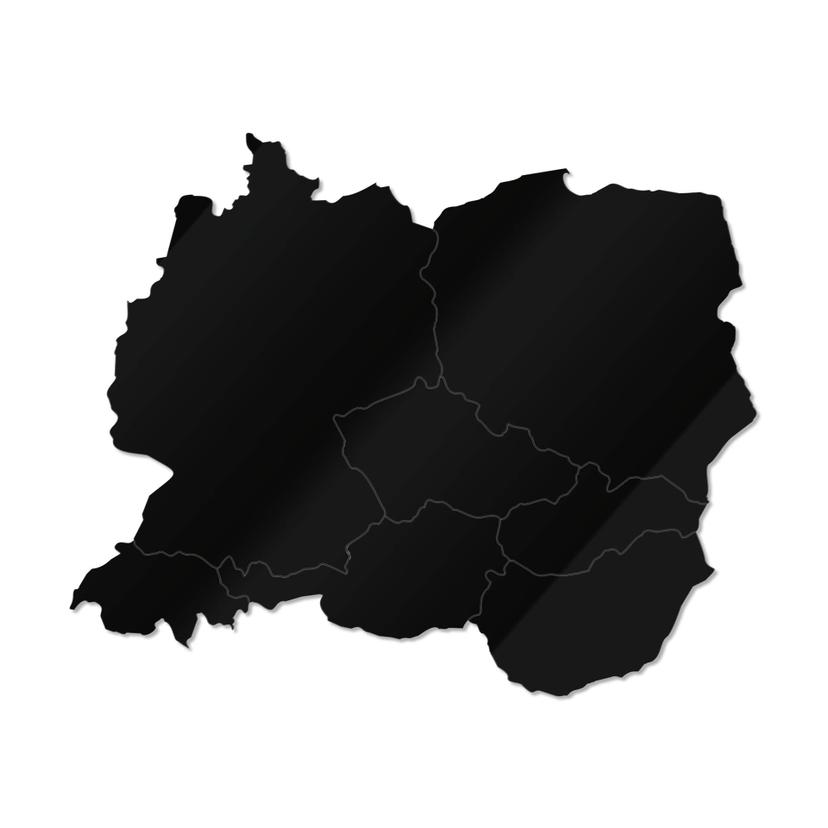 Akryl dekorationskarta Centraleuropa