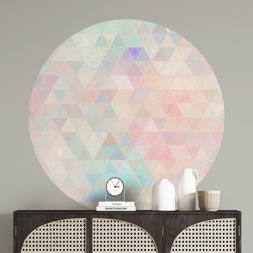 Wall Sticker Farverige mosaik-trekanter - Jaszke