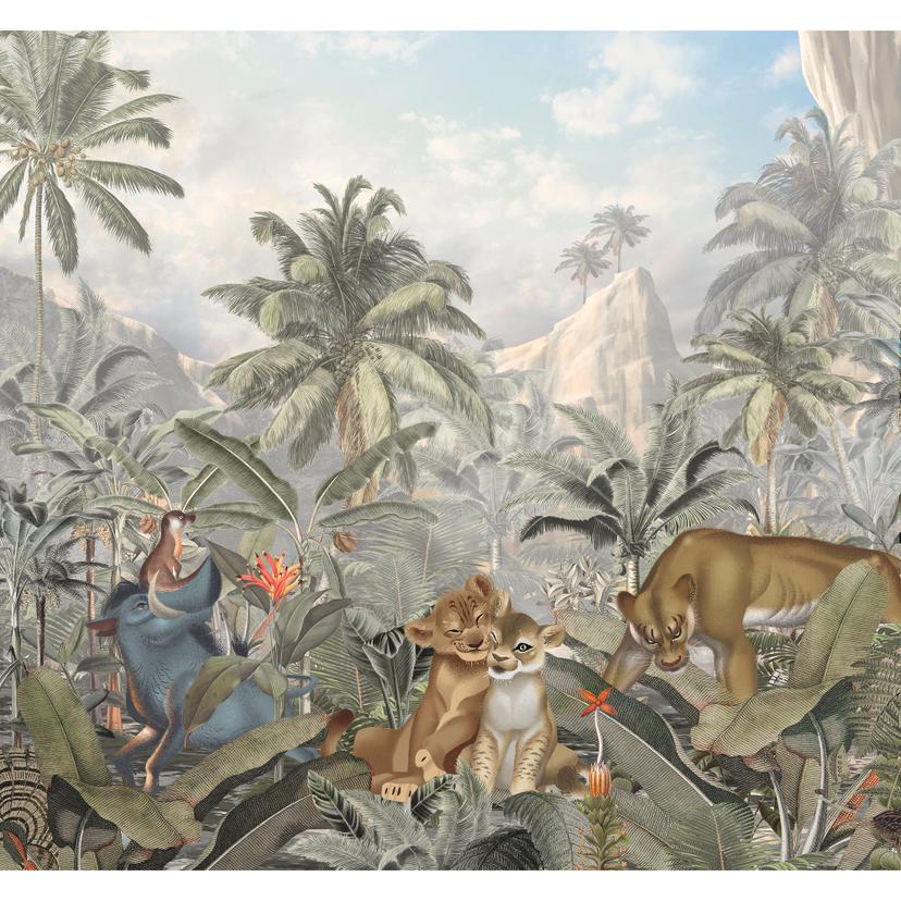 Tapet - Løvernes Konge - Bjerge - 300 x 280 cm