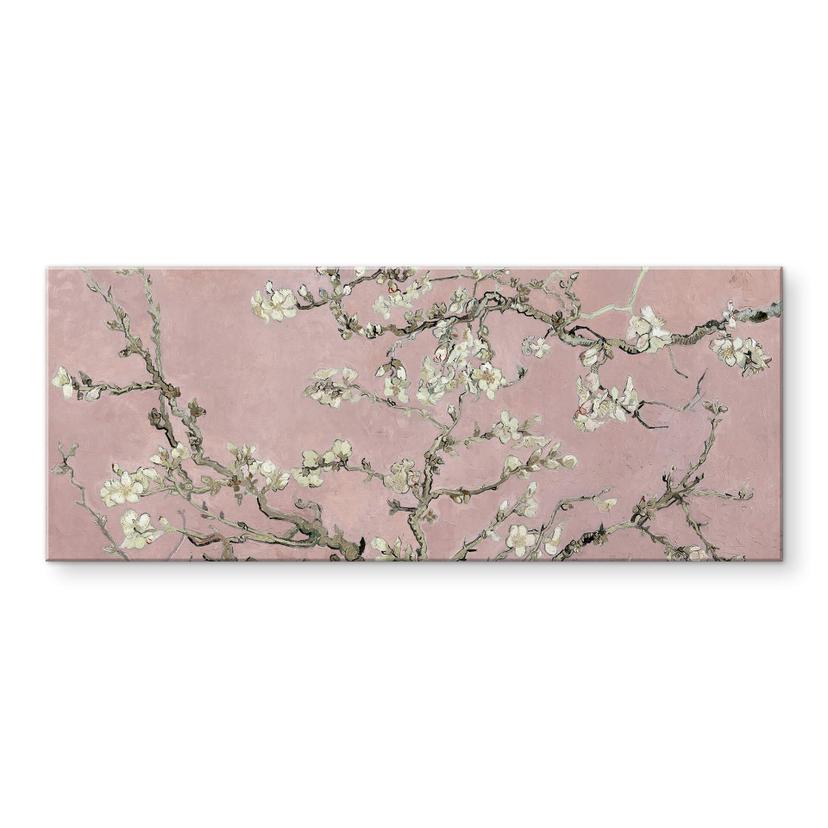 Akrylbillede van Gogh - Mandelblomst Rosé - Panorama