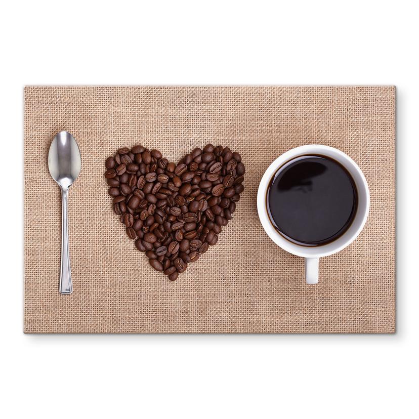 Pannello paraschizzi - I love coffee