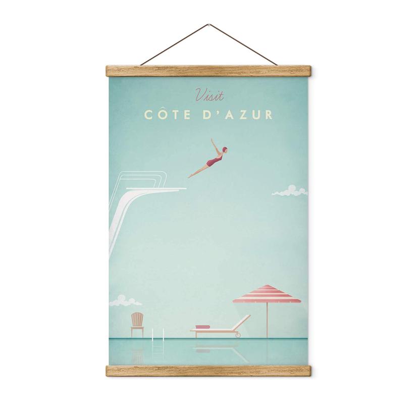 Póster de tela Rivers - Costa Azul