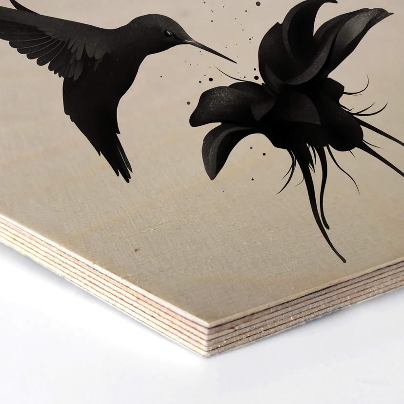 Esagoni in legno Ireland - Colibrì